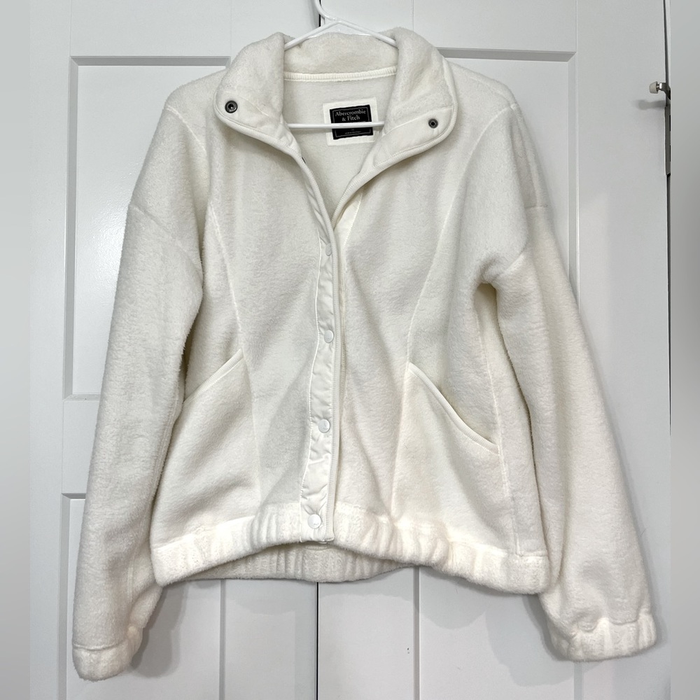 Abercrombie & Fitch Fleece Cardigan Jacket || SIZE M: NWOT, NEVER WORN